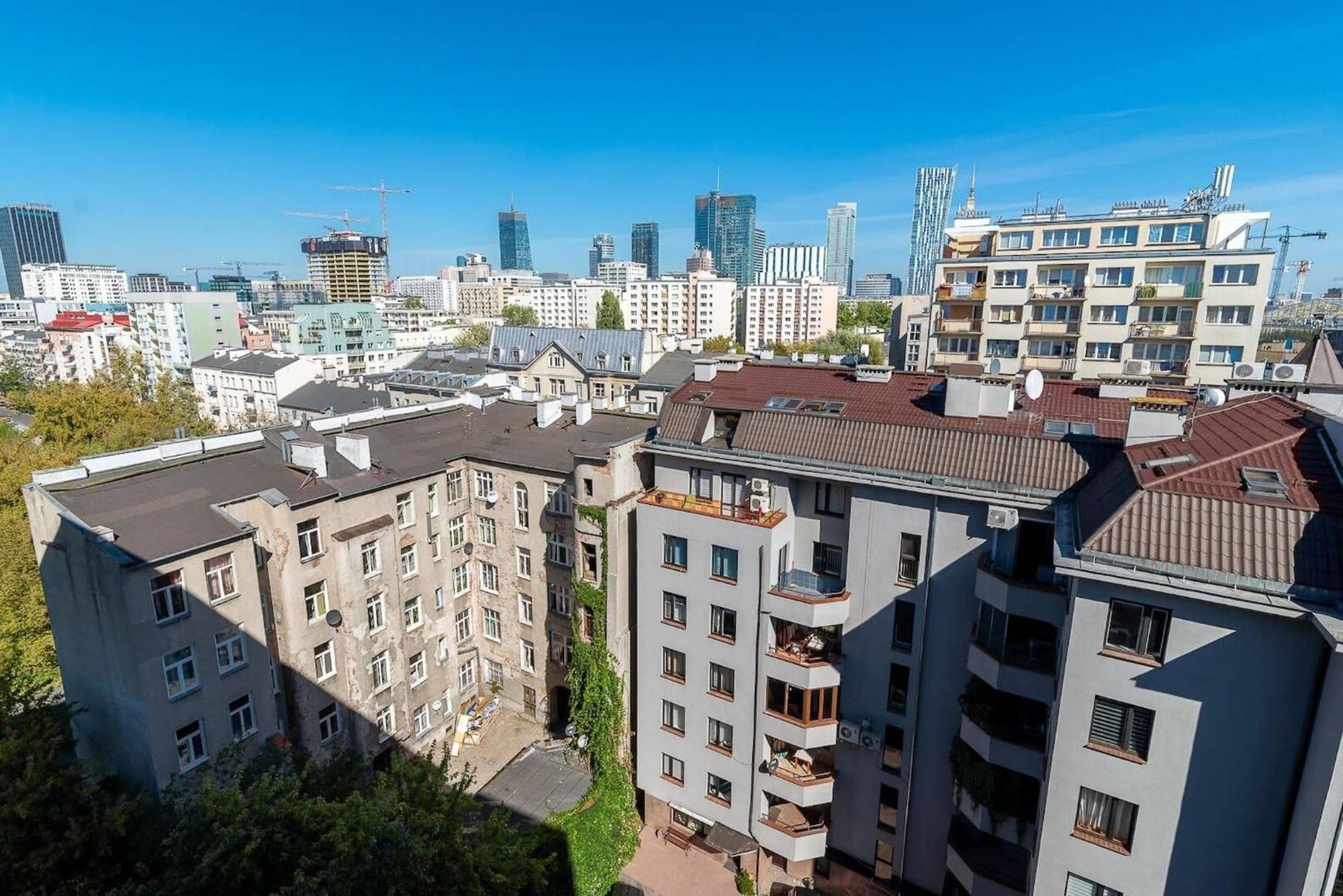 Navy Aesthetic Apartment With Balcony By Noclegi Renters Варшава Екстер'єр фото